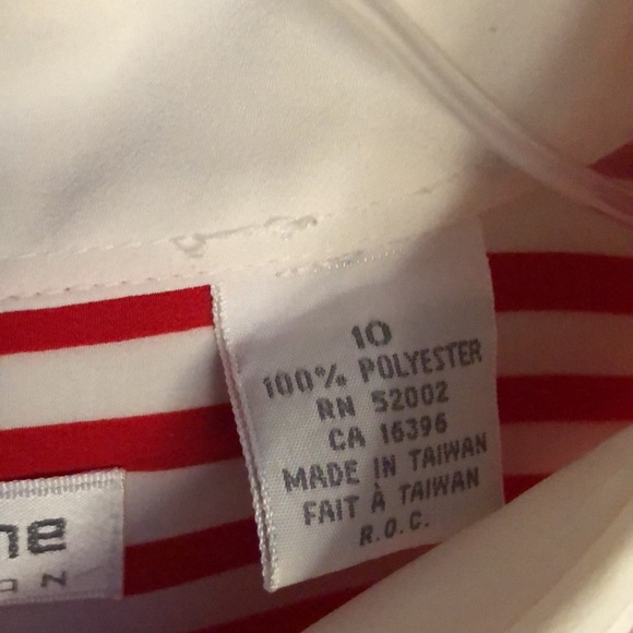 Vintage Liz Claiborne silk like polyester blouse. Size 10 - Picture 3 of 5